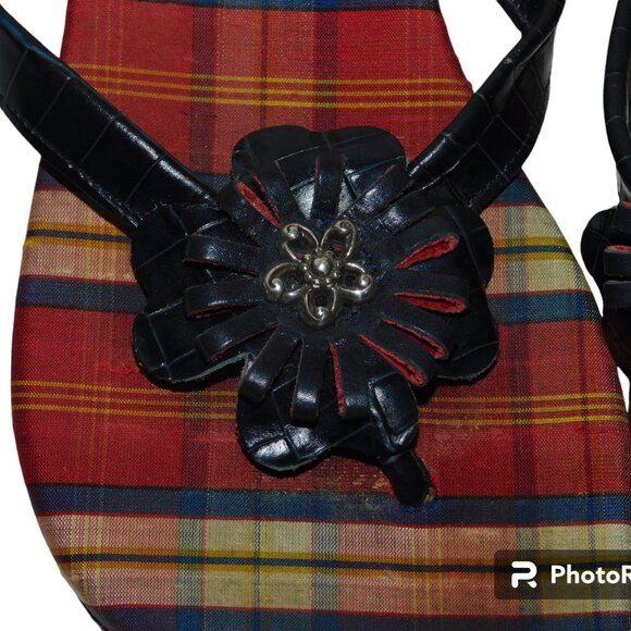 Brighton Made In Italy Flip Flop Thong Sandals Size 6.5 - Picture 4 of 9